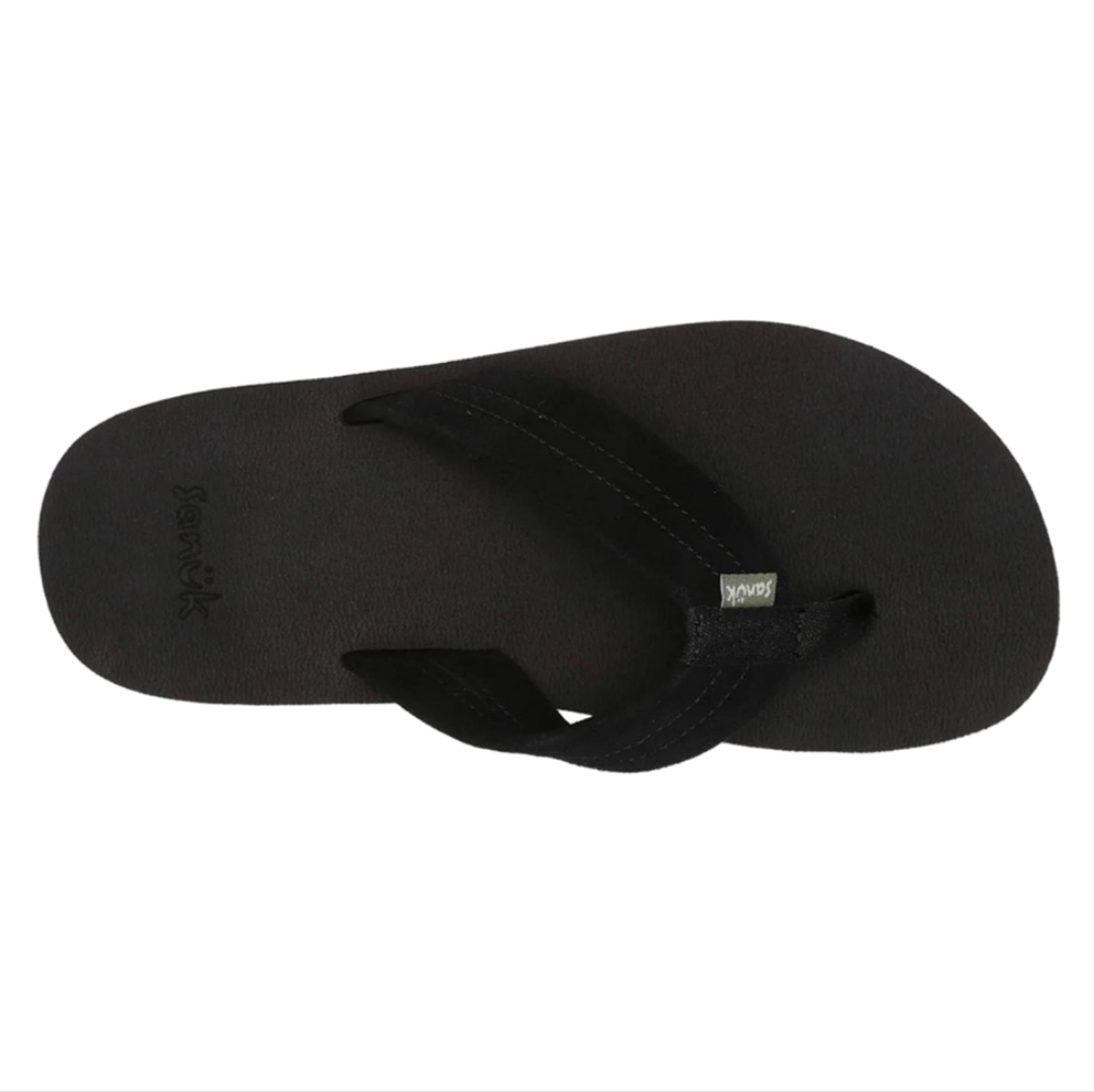 SANUK Men's Black Suede Size 7 Sandals NWT - Picture 2 of 6